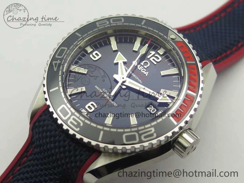 Planet Ocean “Pyeongchang 2018” 43.5mm SS OMF 1:1 Best Edition Blue Dial On Nylon Strap A8900