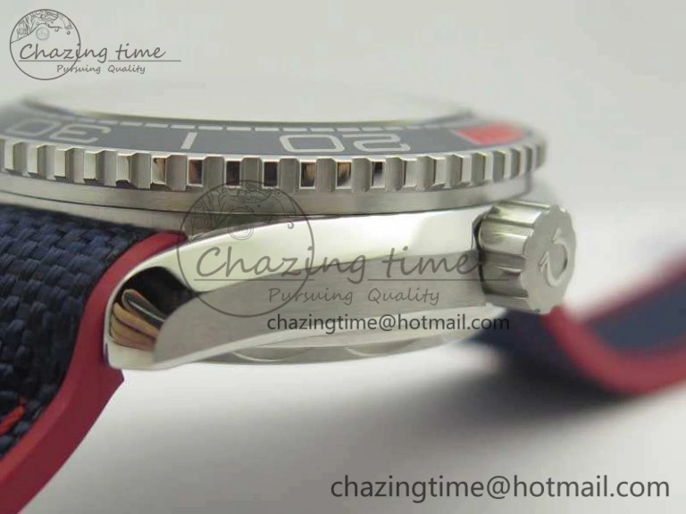Planet Ocean “Pyeongchang 2018” 43.5mm SS OMF 1:1 Best Edition Blue Dial On Nylon Strap A8900