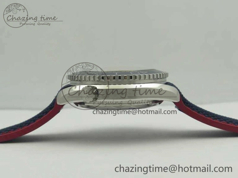 Planet Ocean “Pyeongchang 2018” 43.5mm SS OMF 1:1 Best Edition Blue Dial On Nylon Strap A8900