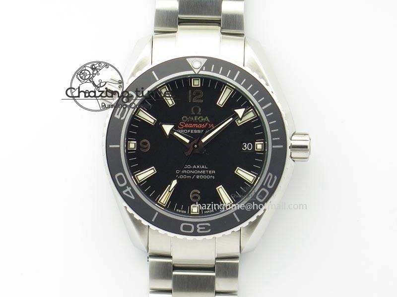 Planet Ocean SS Bp Maker 45mm Black Bezel On SS Bracelet A8500