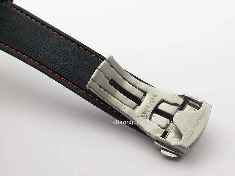 Planet Ocean SS Bp Maker 45mm Black Bezel Orange Numbers On Black Rubber Strap A8500