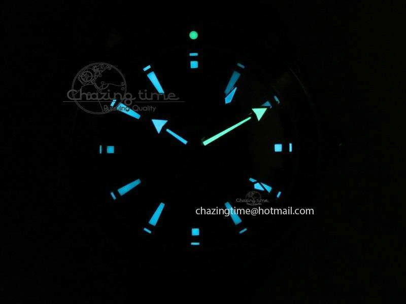Planet Ocean SS GMT Black Dial Silver Markers On Black Rubber Strap A8605