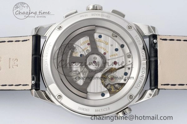 Polaris Chrono SS HKF Best Edition Black Dial on Black Leather Strap A752A