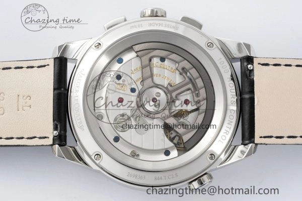 Polaris Chrono SS HKF Best Edition Black Dial on Black Leather Strap A752A