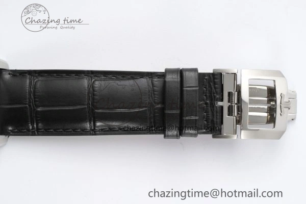Polaris Chrono SS HKF Best Edition Black Dial on Black Leather Strap A752A
