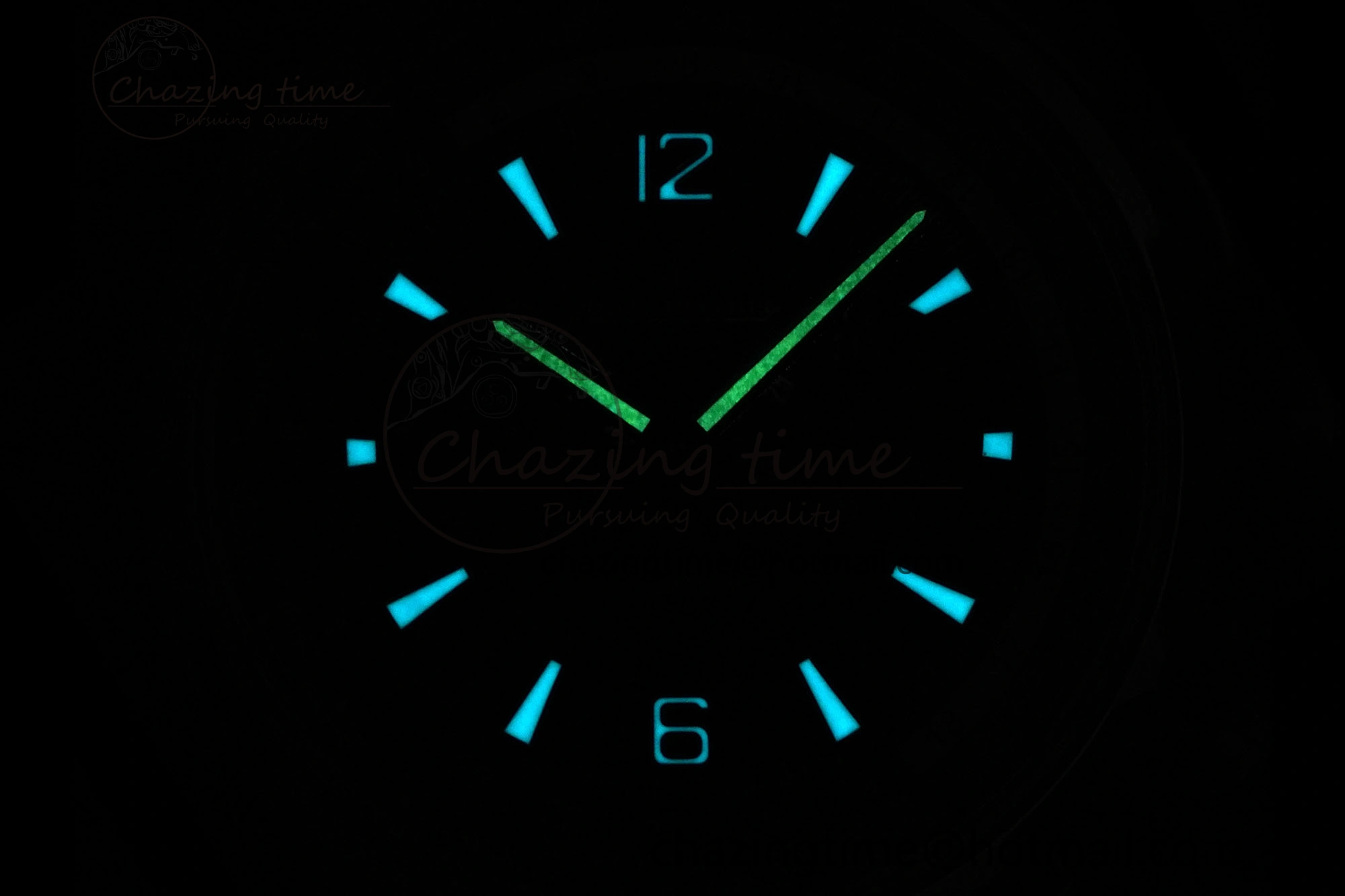 Polaris Chrono SS HKF Best Edition Blue Dial on Blue Leather Strap A752A