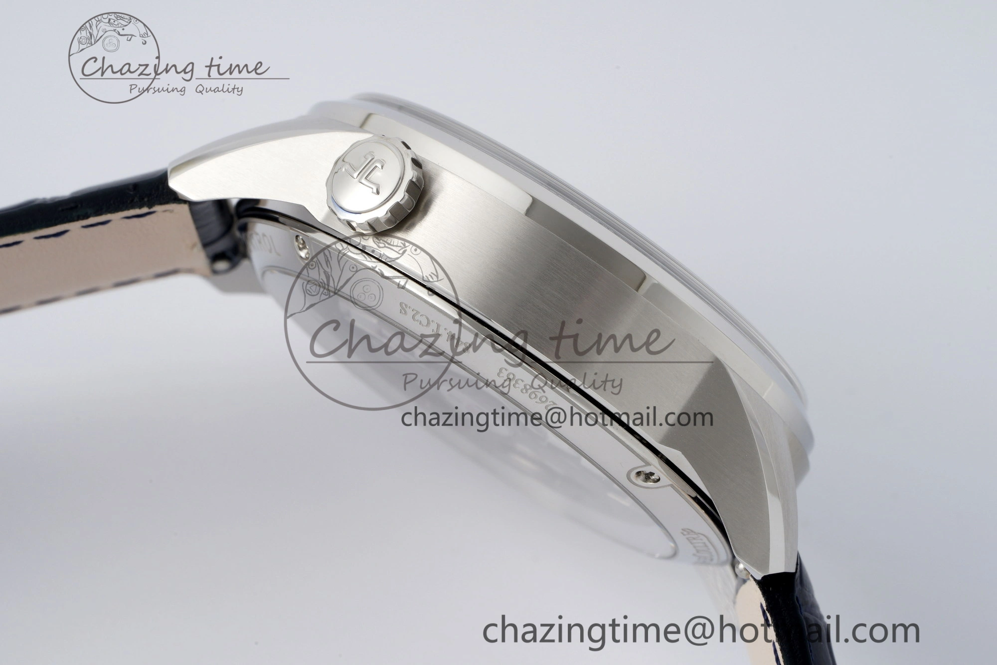 Polaris Chrono SS HKF Best Edition Blue Dial on Blue Leather Strap A752A