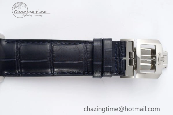 Polaris Chrono SS HKF Best Edition Blue Dial on Blue Leather Strap A752A