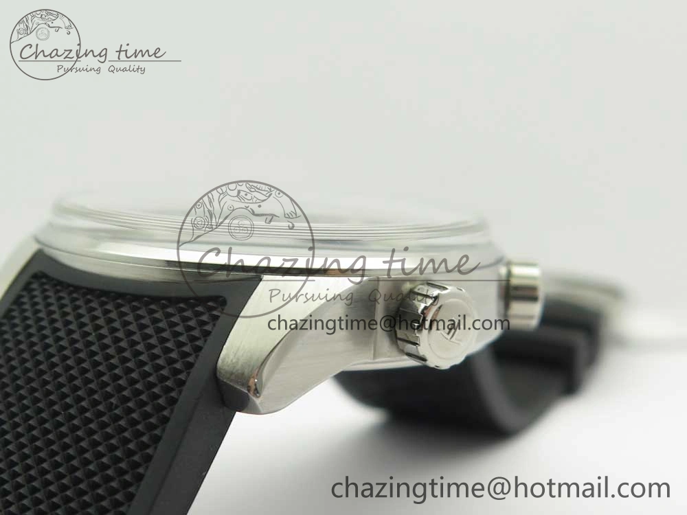Polaris Geographic SS ZF 1:1 Best Edition Black Dial on Black Rubber Strap MIYOTA 9015