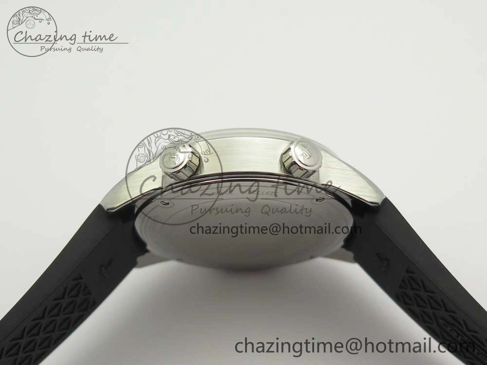 Polaris Geographic SS ZF 1:1 Best Edition Black Dial on Black Rubber Strap MIYOTA 9015