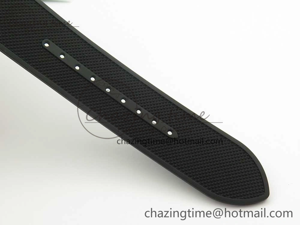 Polaris Geographic SS ZF 1:1 Best Edition Black Dial on Black Rubber Strap MIYOTA 9015