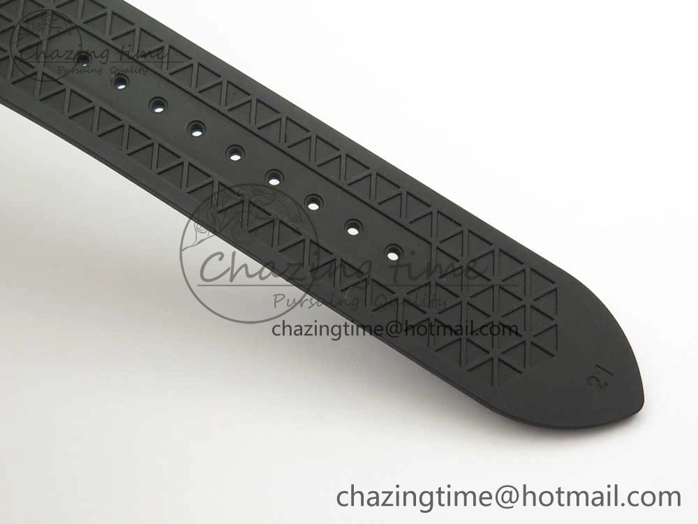 Polaris Geographic SS ZF 1:1 Best Edition Black Dial on Black Rubber Strap MIYOTA 9015