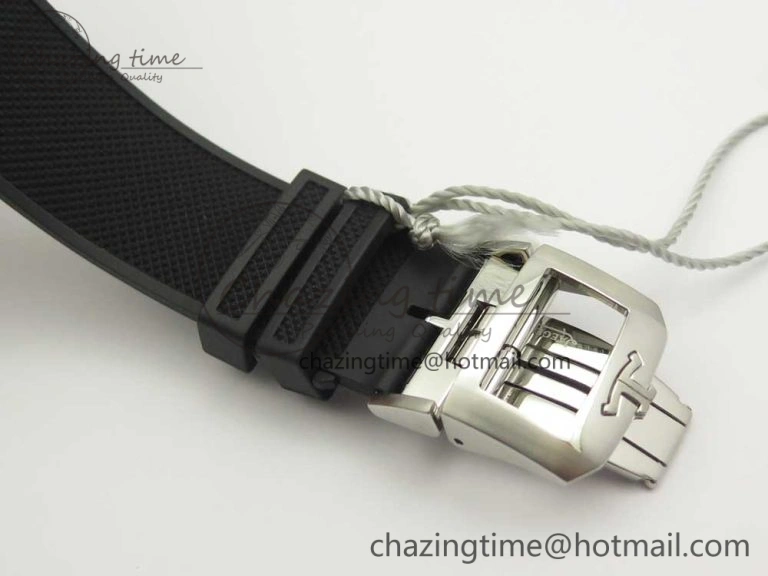 Polaris Geographic SS ZF 1:1 Best Edition Black Dial on Black Rubber Strap MIYOTA 9015