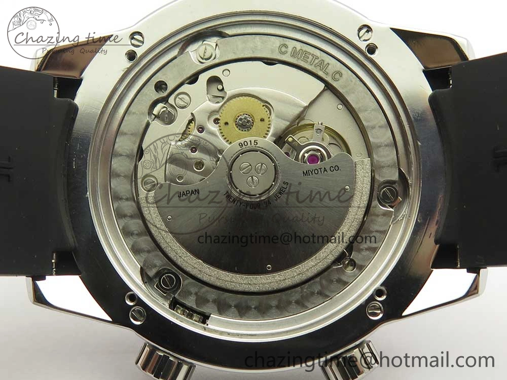 Polaris Geographic SS ZF 1:1 Best Edition Black Dial on Black Rubber Strap MIYOTA 9015