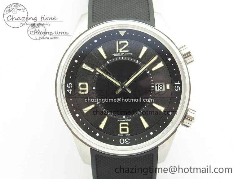 Polaris Geographic SS ZF 1:1 Best Edition Black Dial on Black Rubber Strap MIYOTA 9015