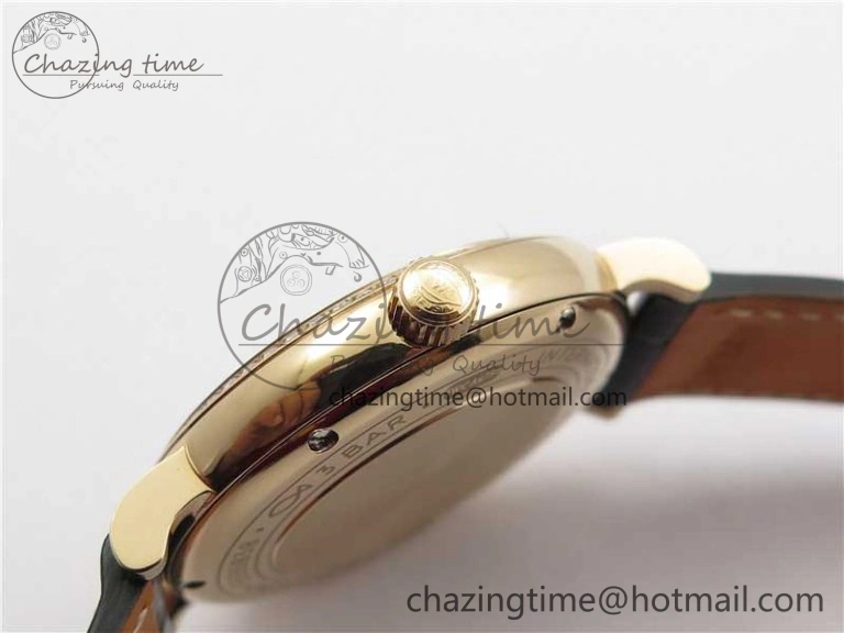 Portofino 37mm RG V7F 1:1 Best Edition Gray Dial Diamonds Bezel on Black Leather Strap A2892