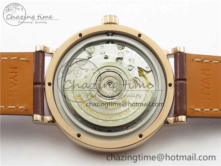 Portofino 37mm RG V7F 1:1 Best Edition Gray Dial on Deep Brown Leather Strap A2892