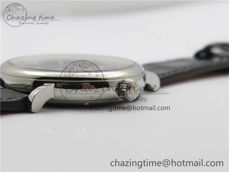 Portofino 37mm SS V7F 1:1 Best Edition Gray Dial on Black Leather Strap A2892