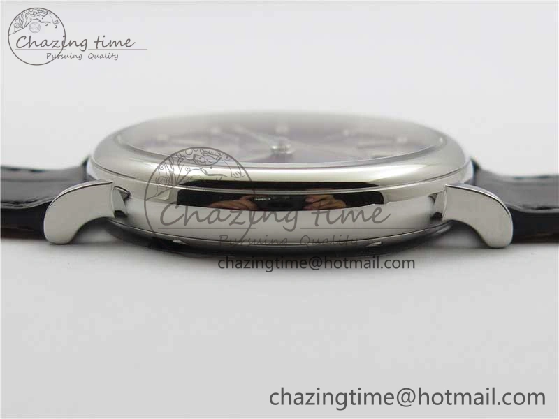 Portofino 37mm SS V7F 1:1 Best Edition Gray Dial on Black Leather Strap A2892