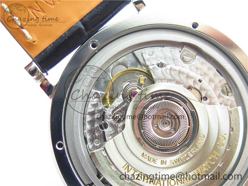 Portofino 37mm SS V7F 1:1 Best Edition Gray Dial on Black Leather Strap A2892