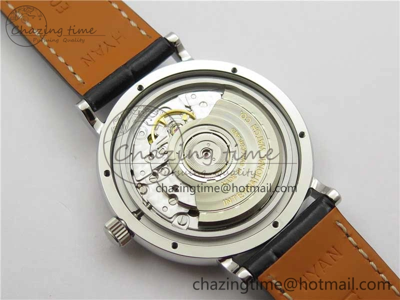 Portofino 37mm SS V7F 1:1 Best Edition Gray Dial on Black Leather Strap A2892