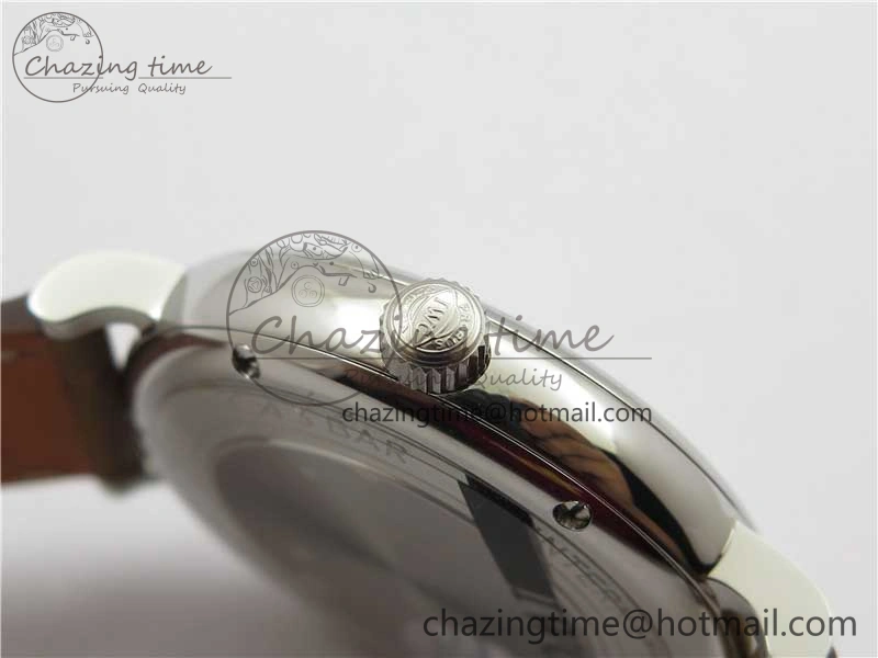 Portofino 37mm SS V7F 1:1 Best Edition White Dial on Light Brown Leather Strap A2892