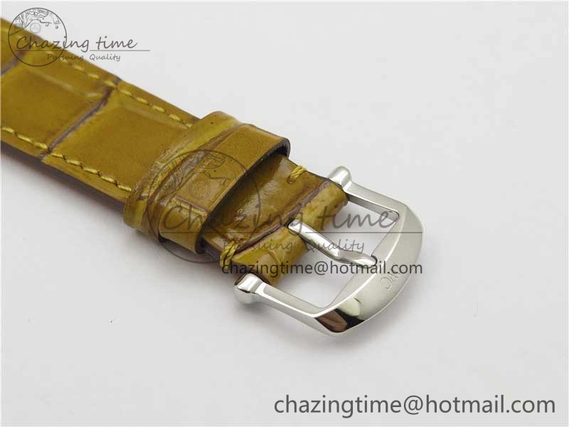 Portofino 37mm SS V7F 1:1 Best Edition White Dial on Light Brown Leather Strap A2892