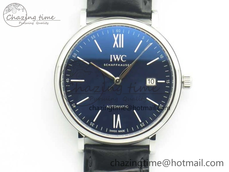 Portofino Automatic Edition “150 Years” MKF Blue Dial on Black Leather Strap MIYOTA 9015