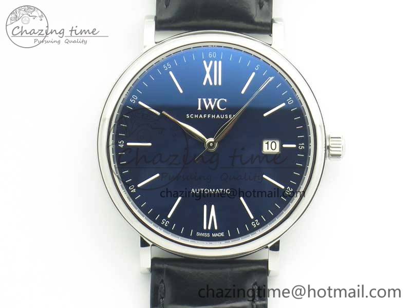 Portofino Automatic Edition “150 Years” MKF Blue Dial on Black Leather Strap MIYOTA 9015