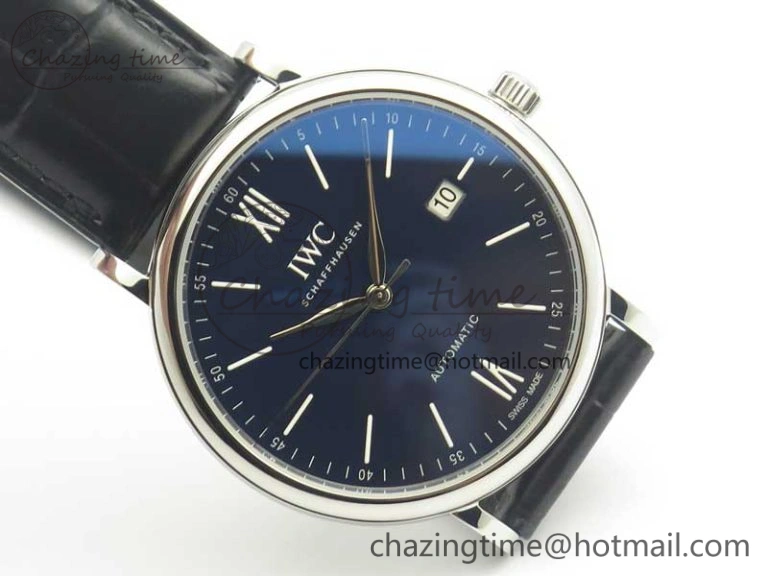 Portofino Automatic Edition “150 Years” MKF Blue Dial on Black Leather Strap MIYOTA 9015