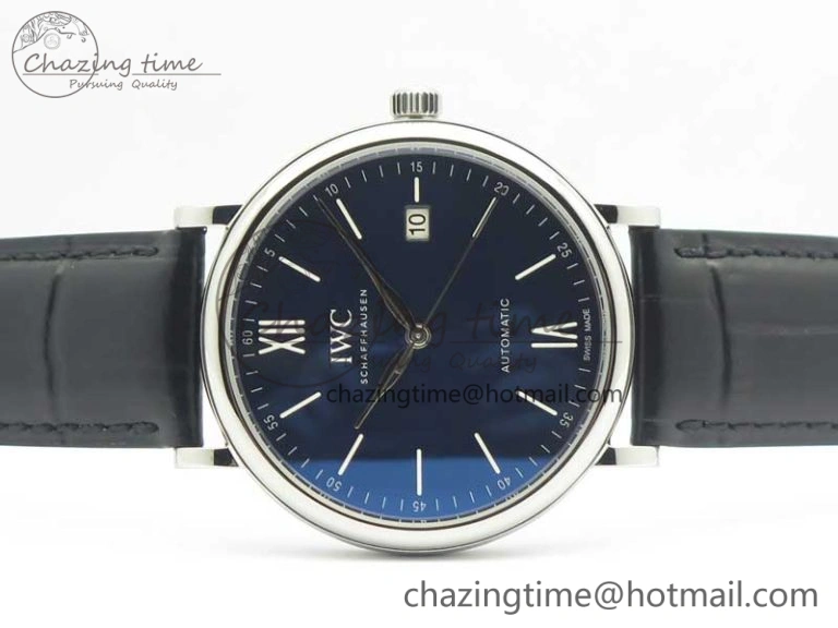 Portofino Automatic Edition “150 Years” MKF Blue Dial on Black Leather Strap MIYOTA 9015