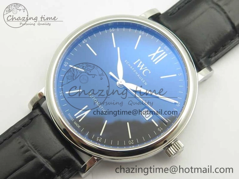 Portofino Automatic Edition “150 Years” MKF Blue Dial on Black Leather Strap MIYOTA 9015
