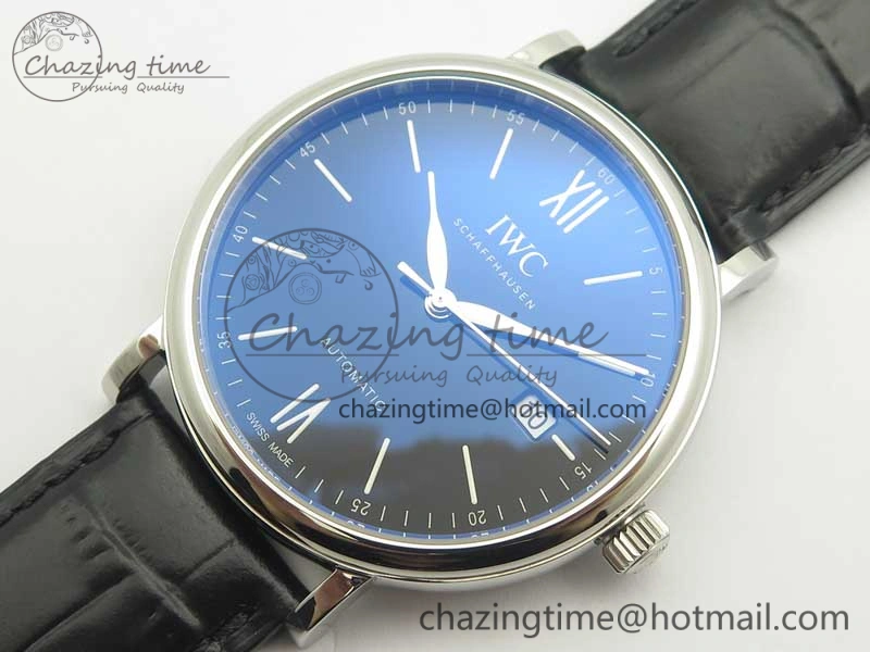 Portofino Automatic Edition “150 Years” MKF Blue Dial on Black Leather Strap MIYOTA 9015