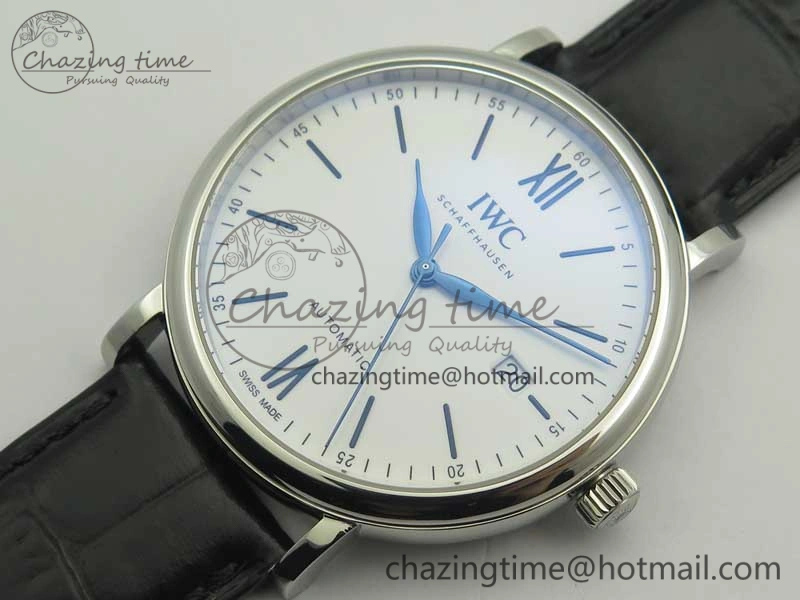 Portofino Automatic Edition “150 Years” MKF White Dial on Black Leather Strap MIYOTA 9015