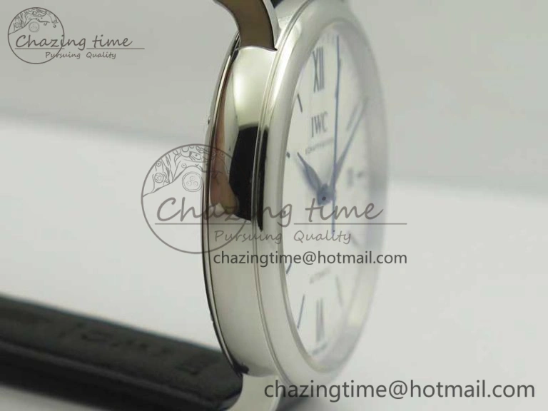 Portofino Automatic Edition “150 Years” MKF White Dial on Black Leather Strap MIYOTA 9015