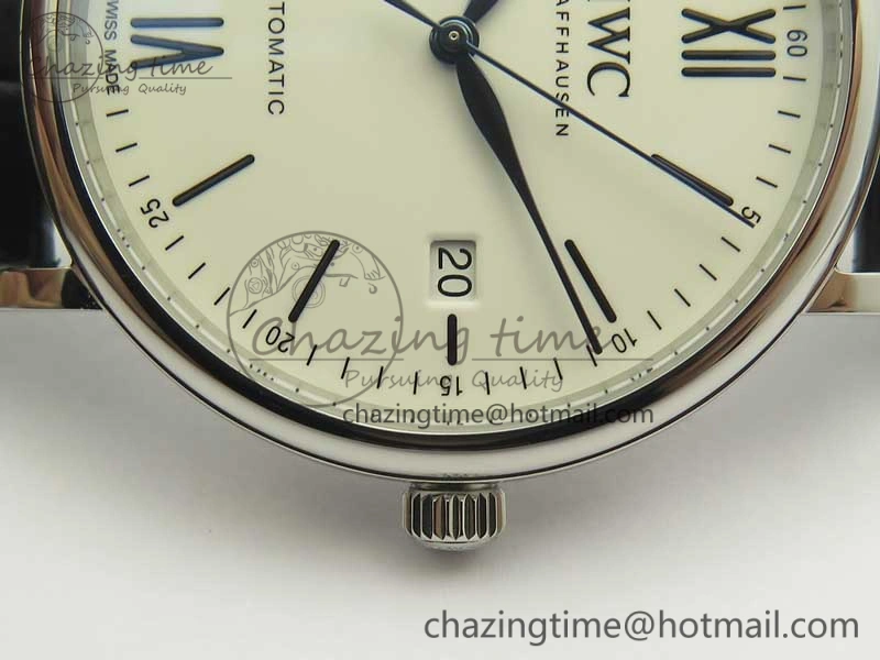 Portofino Automatic Edition “150 Years” MKF White Dial on Black Leather Strap MIYOTA 9015