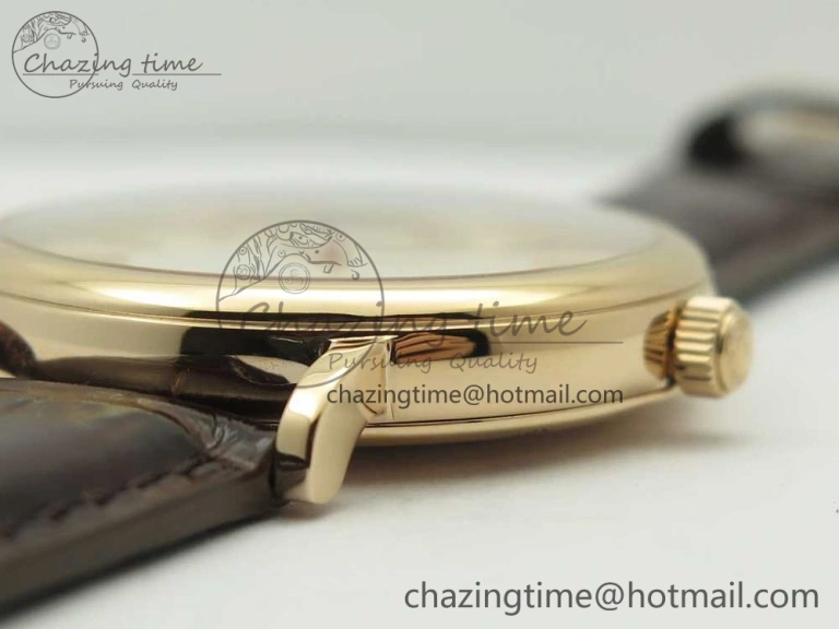 Portofino Automatic RG FKF 1:1 Best Edition White Dial on Brown Leather Strap A2892
