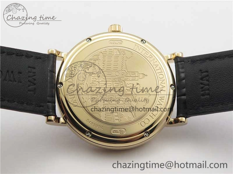 Portofino Automatic RG IW356522 FKF 1:1 Best Edition Blue Dial on Black Croco Strap A2892