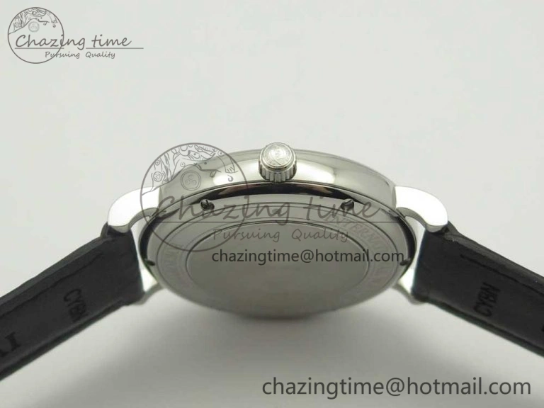 Portofino Automatic SS AF 1:1 Best Edition Black Dial on Black Croco Leather Strap A2892