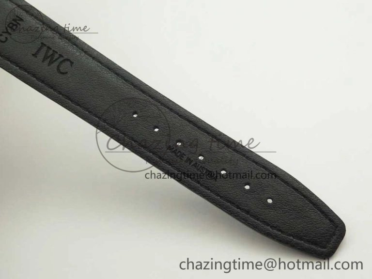 Portofino Automatic SS AF 1:1 Best Edition Black Dial on Black Croco Leather Strap A2892