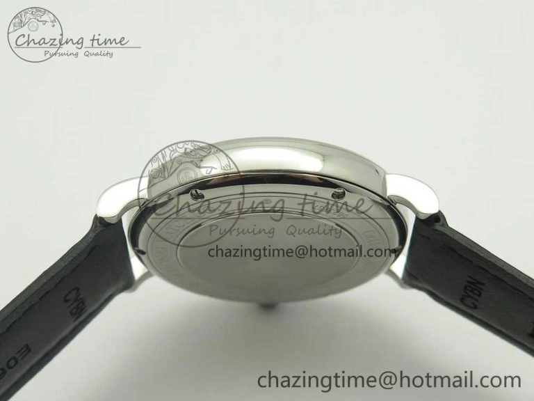 Portofino Automatic SS AF 1:1 Best Edition White Dial on Black Croco Leather Strap A2892