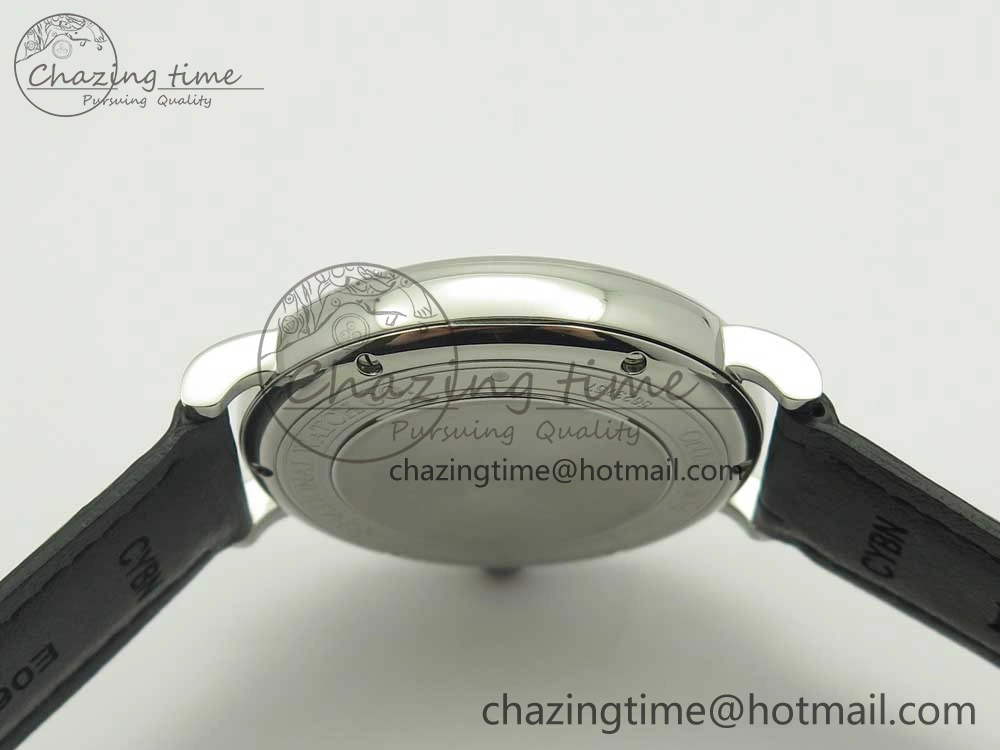 Portofino Automatic SS AF 1:1 Best Edition White Dial on Black Croco Leather Strap A2892