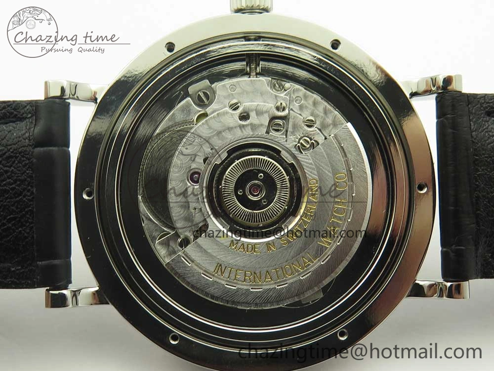 Portofino Automatic SS AF 1:1 Best Edition White Dial on Black Croco Leather Strap A2892