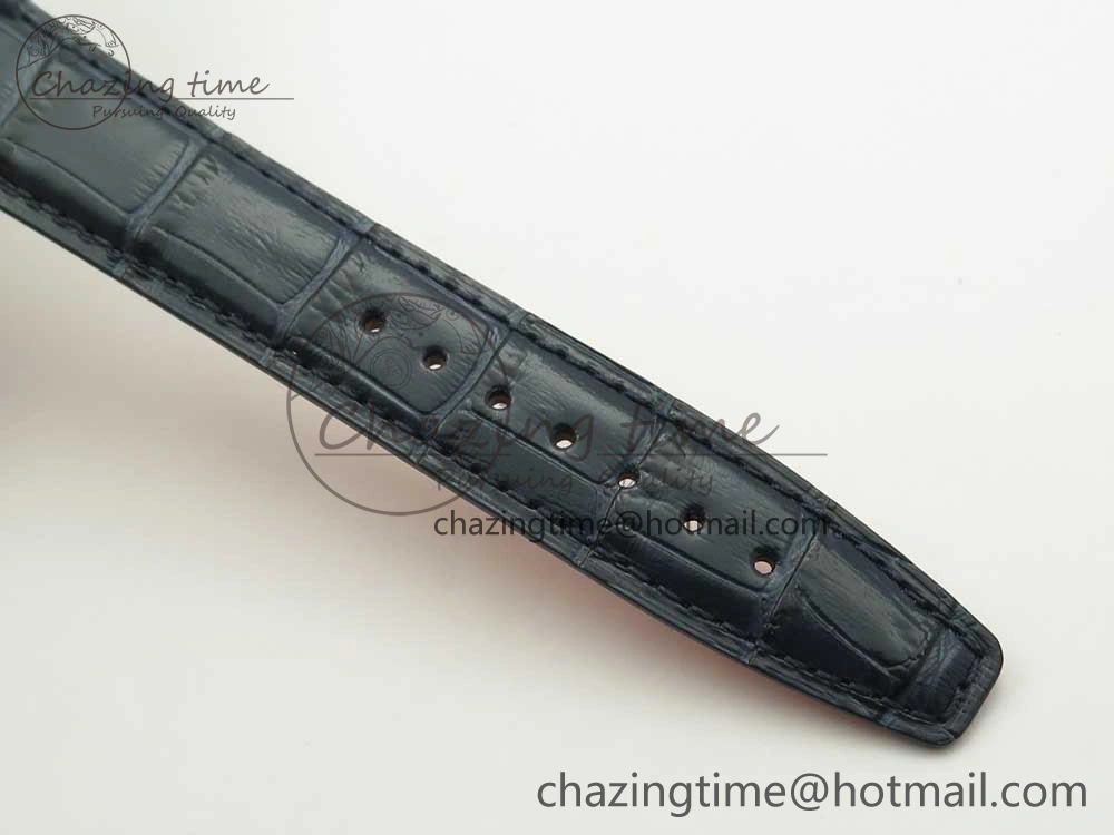 Portofino Automatic SS FKF 1:1 Best Edition Blue Dial on Blue Leather Strap A2892