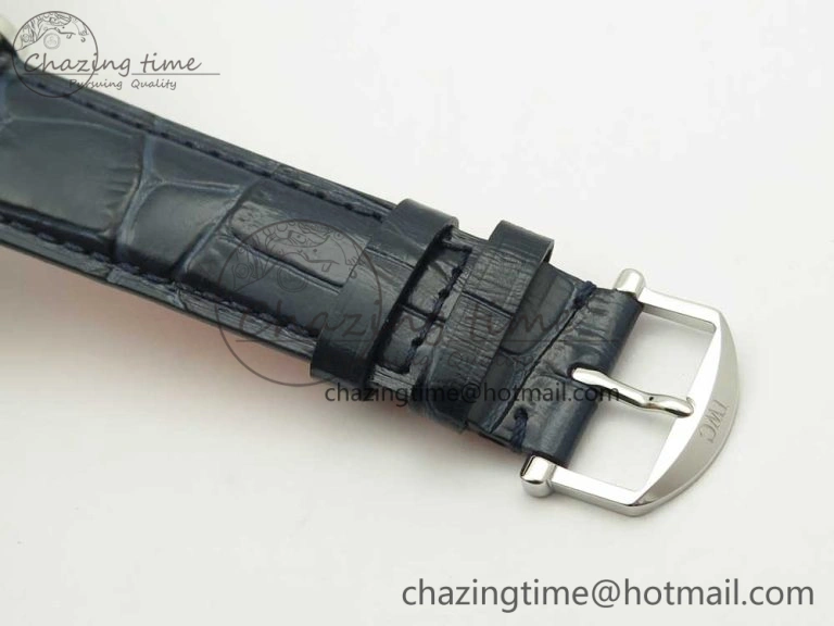 Portofino Automatic SS FKF 1:1 Best Edition Blue Dial on Blue Leather Strap A2892