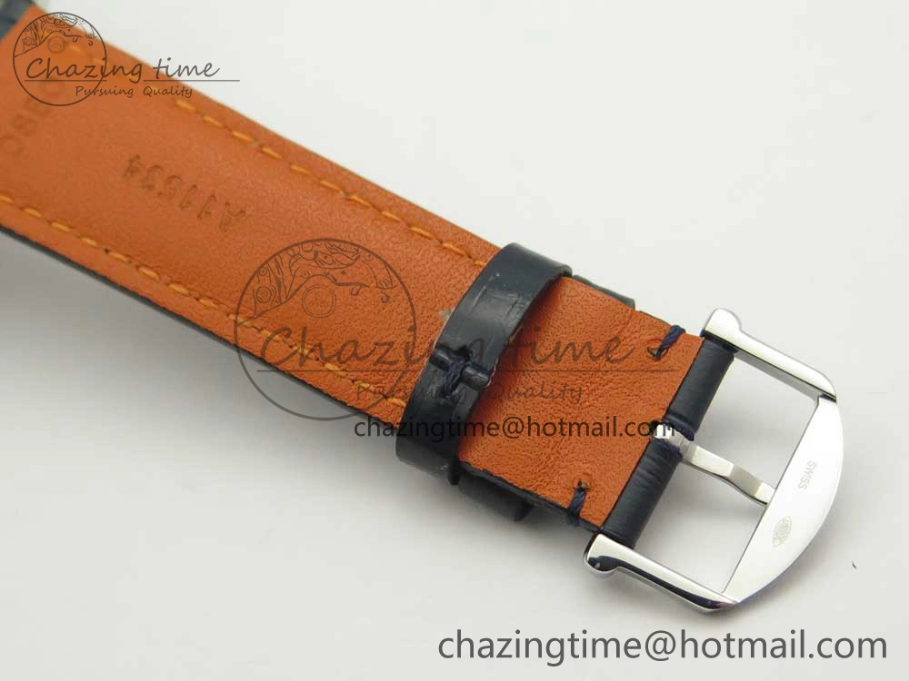 Portofino Automatic SS FKF 1:1 Best Edition Blue Dial on Blue Leather Strap A2892