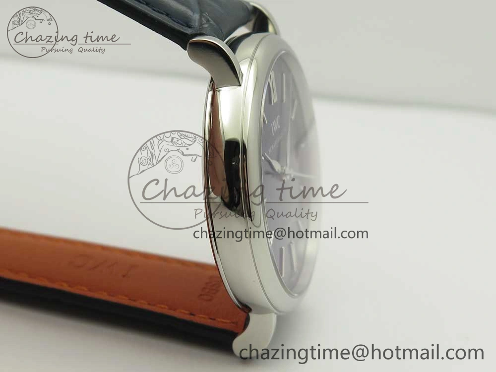 Portofino Automatic SS FKF 1:1 Best Edition Blue Dial on Blue Leather Strap A2892