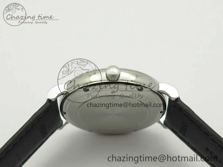 Portofino Automatic SS FKF 1:1 Best Edition White Dial RG Markers on Black Leather Strap A2892