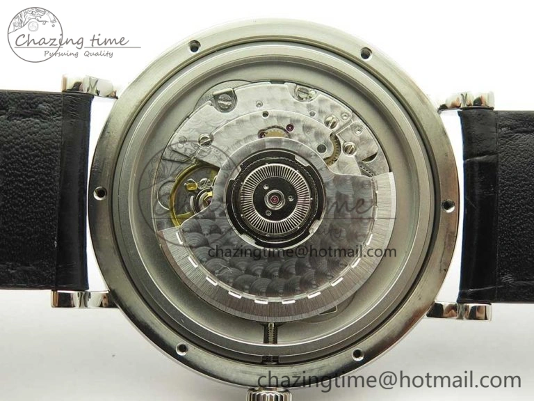 Portofino Automatic SS FKF 1:1 Best Edition White Dial RG Markers on Black Leather Strap A2892
