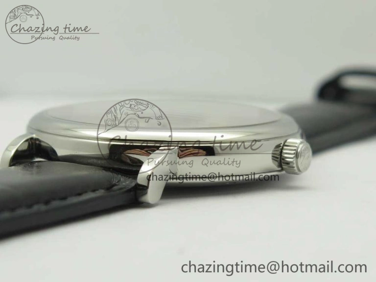 Portofino Automatic SS FKF 1:1 Best Edition White Dial SS Markers on Black Leather Strap A2892
